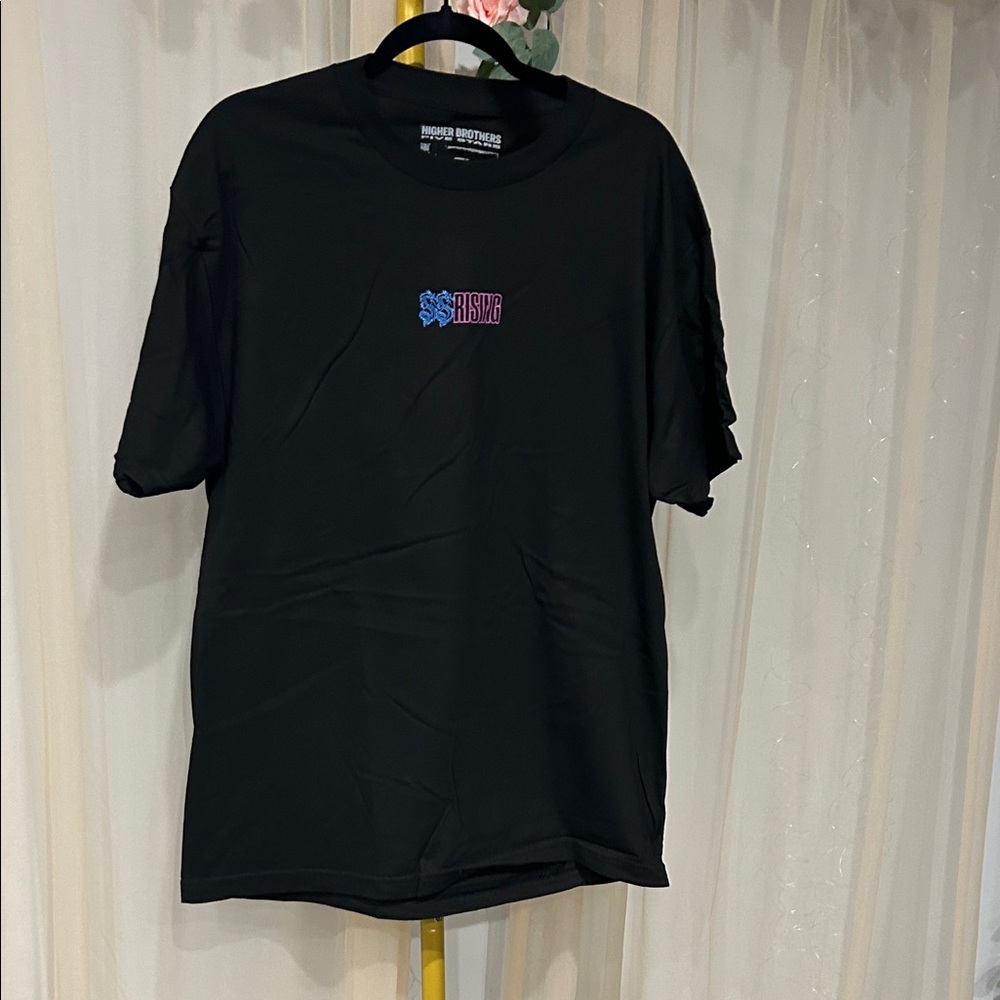 Higher Brothers Five Stars Rising Tee Black New Size Large
